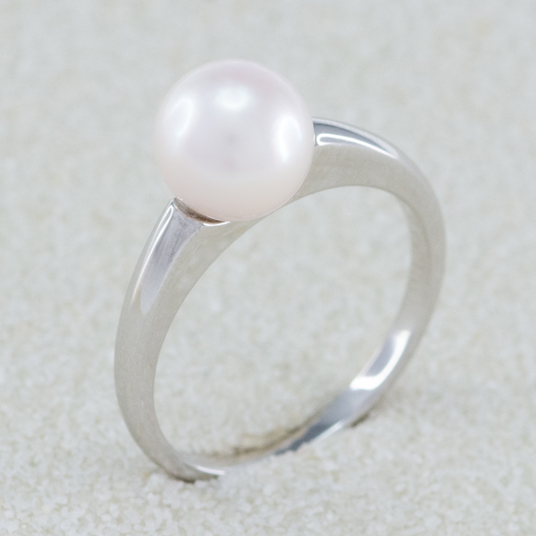 Stříbrný prsten s perlou Mavis