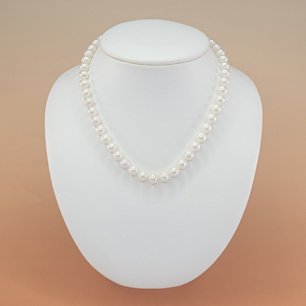 Perlový náhrdelník bílý  AAA 8,5 mm